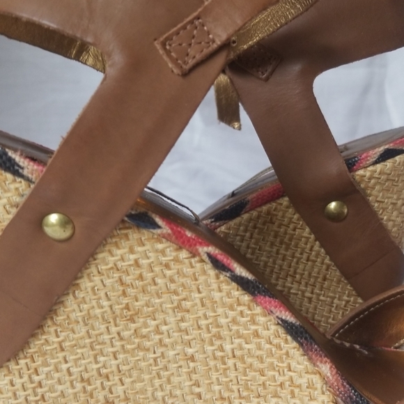 Stacked platform wedge heel sandals - Picture 7 of 8